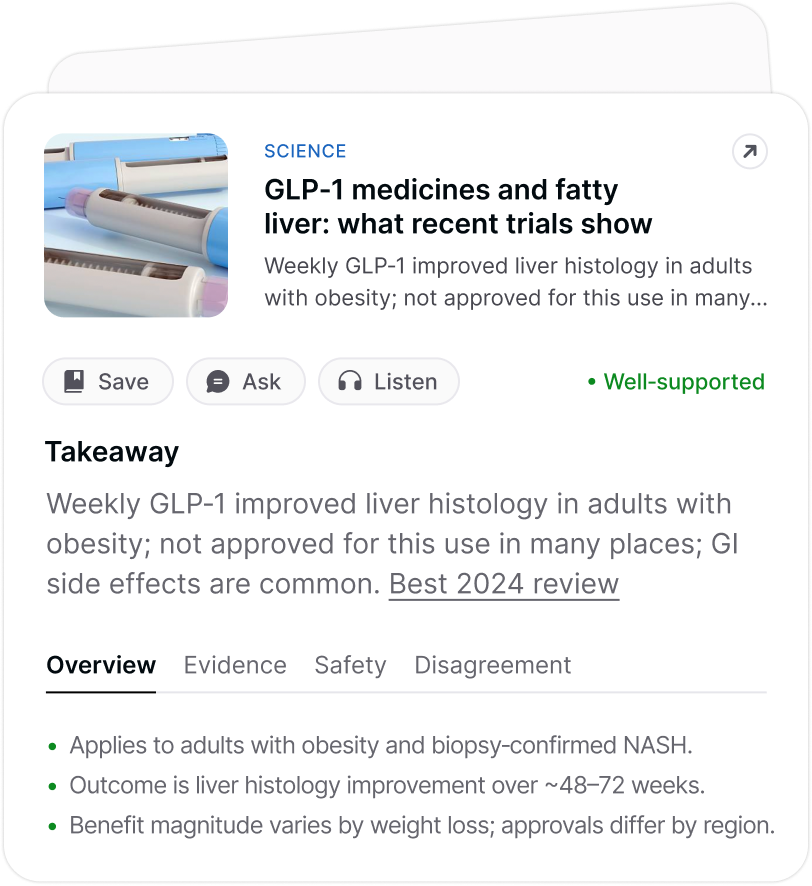 Longevity Signals app preview